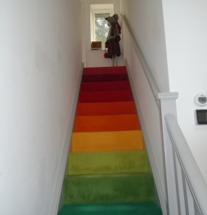 Colourful stairs