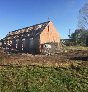 Dilapidated shed to be turned into a new build